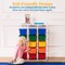 5-Tier Storage Rack with 15 Cubby Bins 5x3, Multipurpose Organization